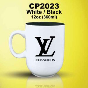 CP2023 Two-Tone White Ceramic Mugs