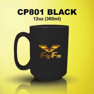 CP801 Black Ceramic Mug