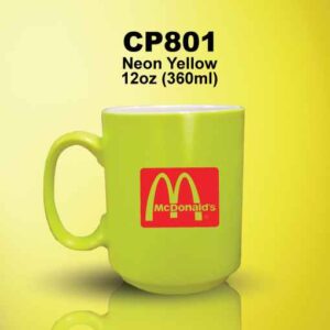 CP801 Neon Yellow Ceramic Mug
