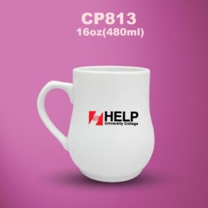 CP813 White Ceramic Mug