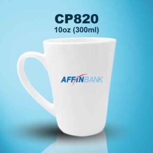 CP820 White Latte Mug