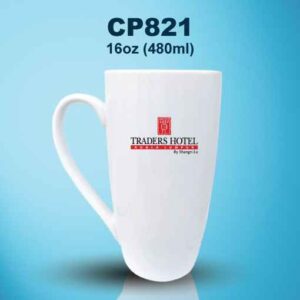 CP821 Tall White Latte Mug