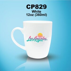 CP829 White Ceramic Mug