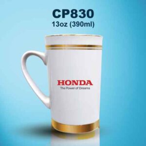 CP830 Gold Trim Ceramic Mug