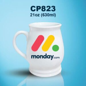 CP823 White Belly Mug